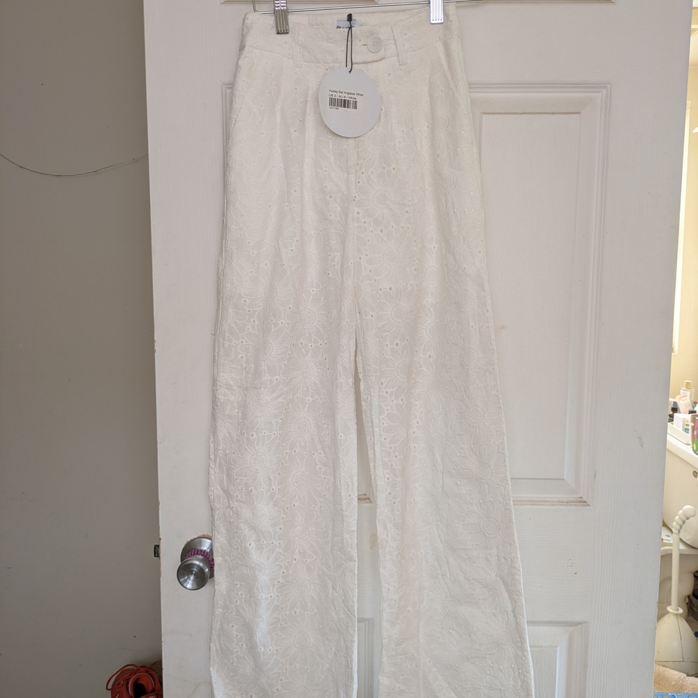 Princess Polly White Lace Women's Pants